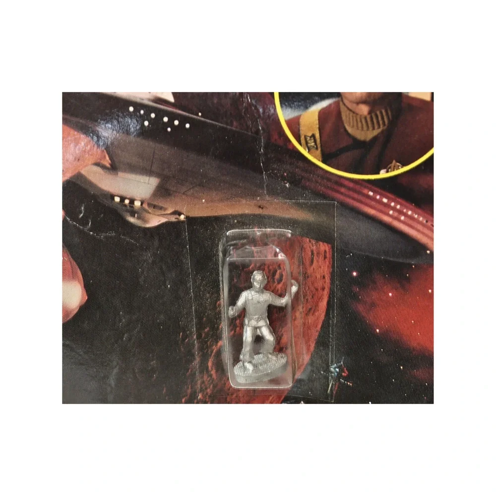 1983 FASA Star Trek II Wrath of Khan Sulu Tin Alloy Miniature Figure Carded 1